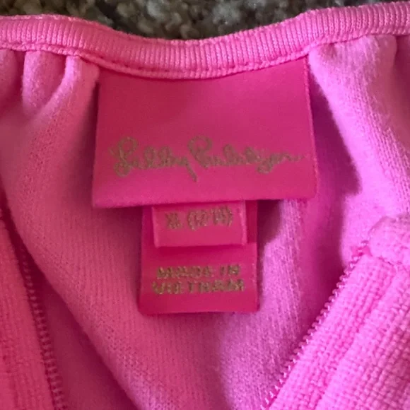 Lilly Pulitzer Bright Pink Kids Swim Coverup - Picture 3 of 3